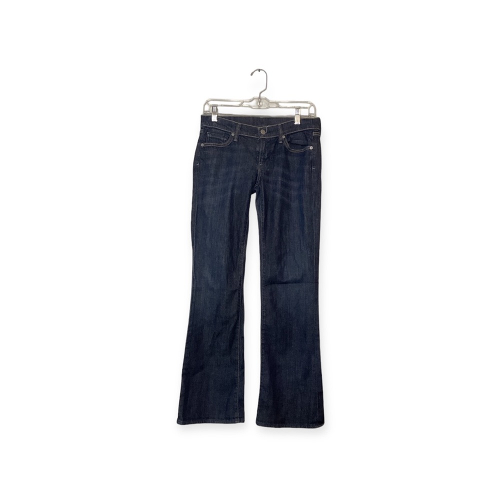Women’s dark wash Citizens of Humanity petite bootcut jeans, size 27